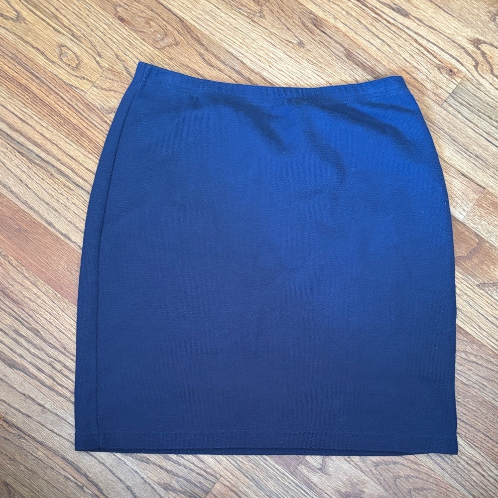 Vintage Express Dark Blue Pencil Skirt
